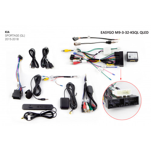 Штатна автомагнітола EasyGo M9-3-32-KSQL QLED KIA Sportage – EasyGo – Kia <br><br> Купити в CarAuto – Від перевіреного виробника – Можлива адресна доставка – Доступна розстрочка – Сервісна підтримка 