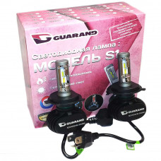 Комплект світлодіодних ламп LED Guarand S1 H4 Hi/Low CSP 5000k 4000Lm 35w 12-24v