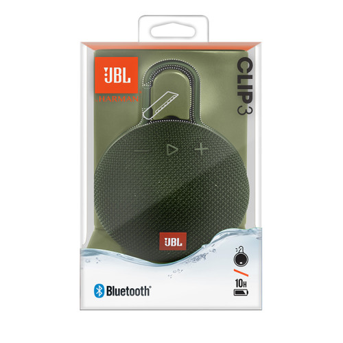 Портативна колонка JBL Clip 3 Green (JBLCLIP3GRN)