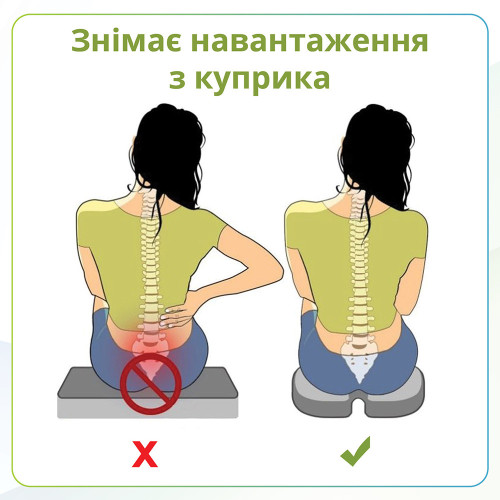 Ортопедична подушка для сидіння Correct Shape - Model-1